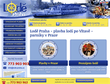 Tablet Screenshot of lode-praha.cz